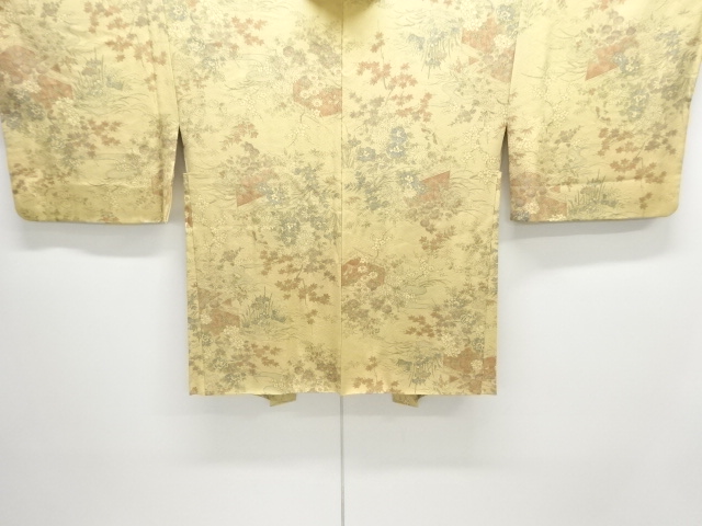 JAPANESE HAORI / STREAM & FLORAL PLANTS